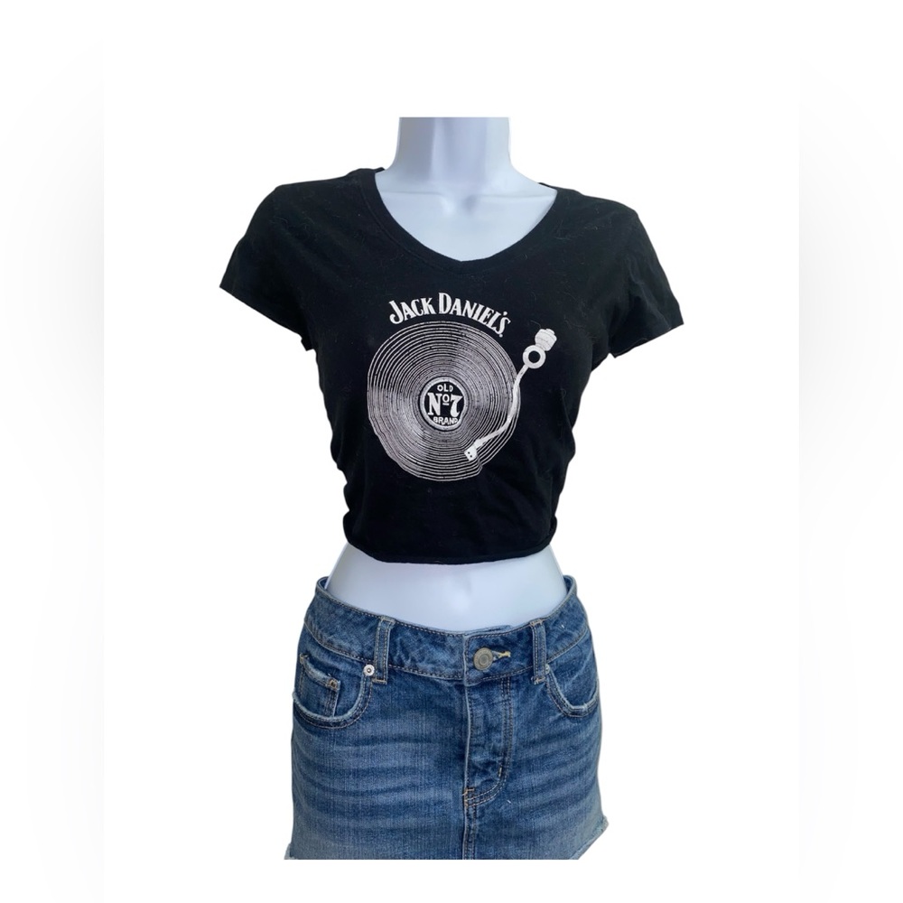 jack daniels graphic crop top